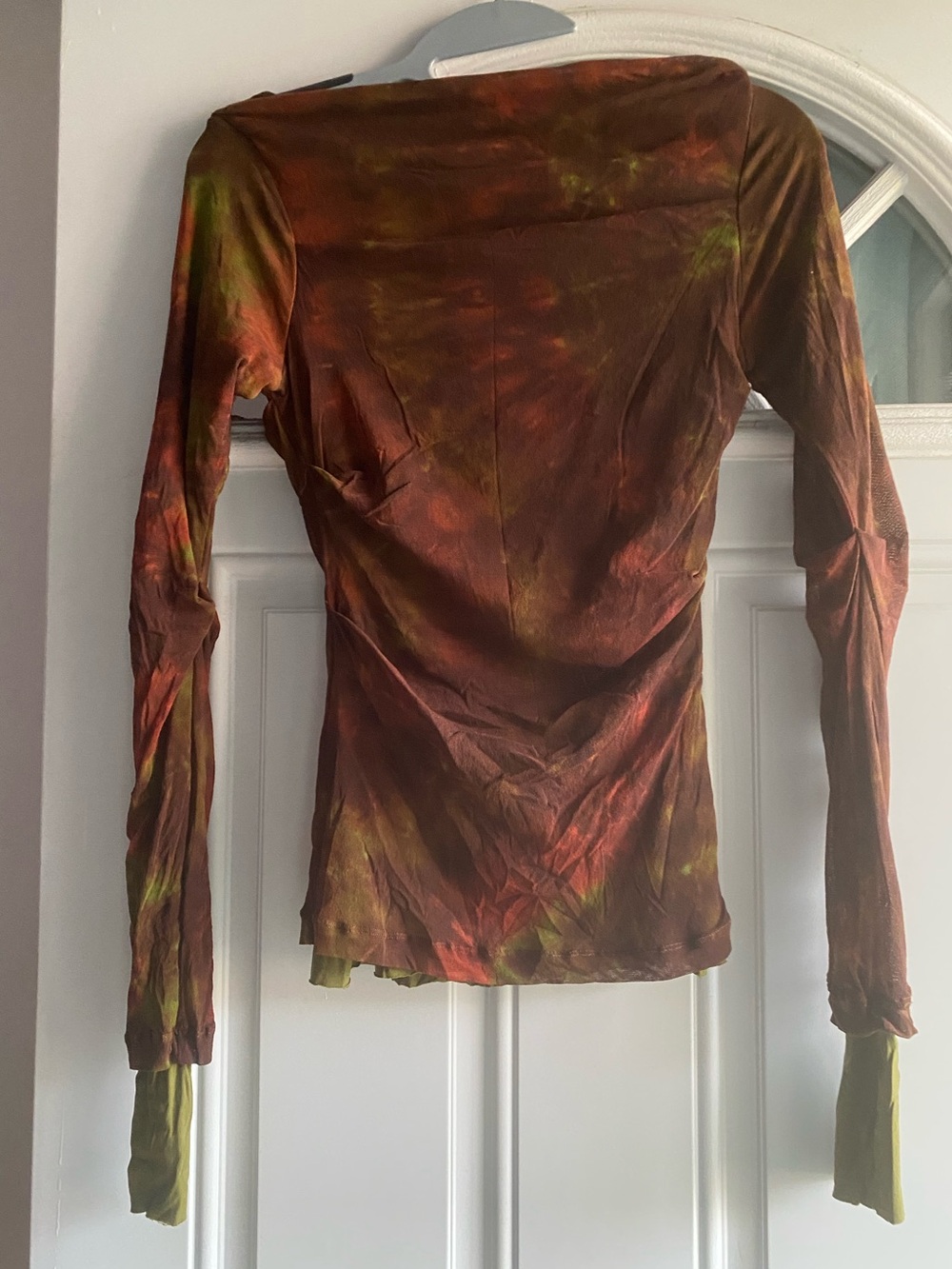 PLEIN SUD VINTAGE MESH LONG SLEEVES TOP, SIZE S/M